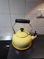 Gele Le Creuset fluitketel - bijna niet gebruikt, Ophalen, Zo goed als nieuw
