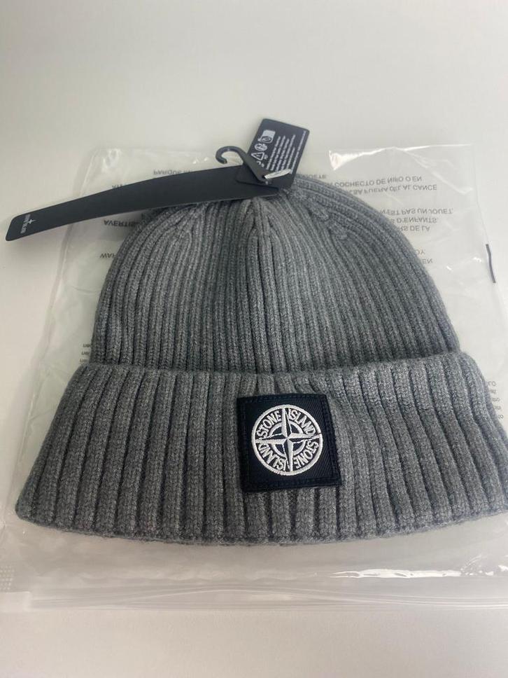 Stone Island Muts WIT/ZWART/GRIJS, Kleding | Heren, Mutsen, Sjaals en Handschoenen, Nieuw, Muts, Overige maten, Ophalen of Verzenden