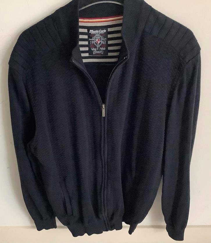 Monte Carlo vest maat 58 donkerblauw, Kleding | Heren, Grote Maten, Zo goed als nieuw, Jas of Mantel, Blauw, Ophalen of Verzenden