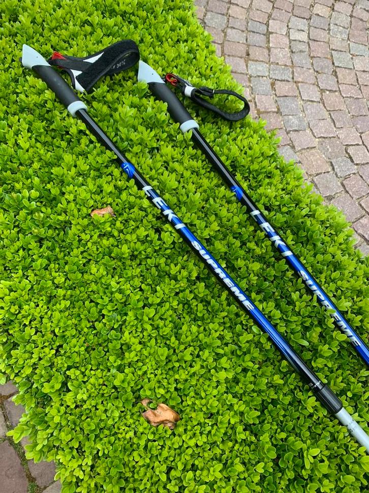 Leki Supreme nordic walking verstelbaar (1,00-1,35m), Sport en Fitness, Bergsport en Wandelen, Gebruikt, Ophalen of Verzenden