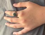 Onyx zegelring vintage 14 karaats gouden ring dames heren