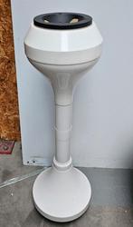 Vintage stijlvolle staande asbak wit kunststof, Ophalen of Verzenden, Gebruikt