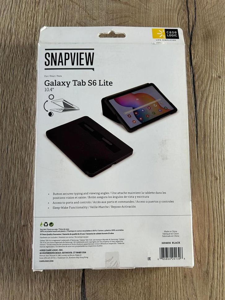 Case Logic Snapview Galaxy Tab S6 Lite Hoes, Computers en Software, Tablet-hoezen, Nieuw, Bescherming voor- en achterkant, 11 inch