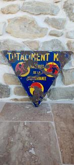 Antiek Frans reclamebord Totaliment de la Mediterranee €89, Antiek en Kunst, Antiek | Emaille, Ophalen of Verzenden