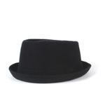 Zwarte pork pie hoed / heren dames jazz bowler, Kleding | Heren, Hoeden en Petten, Verzenden, Nieuw, Hoed