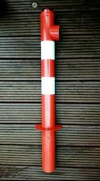 Erdi model 90 solar flash led uitneembare afzetpaal rood wit, Ophalen