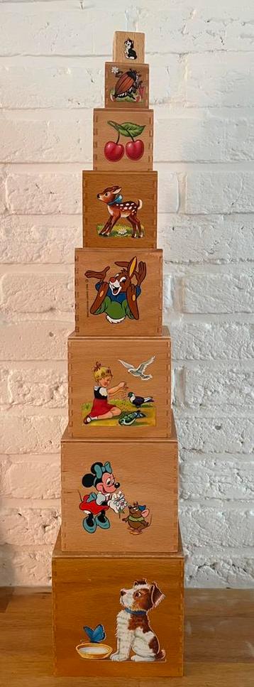 Walt disney Hermann Eichhorn houten stapeltoren nest blokken beschikbaar voor biedingen