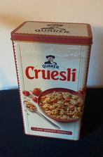 Blik van Quaker Cruesli. Hoogte 22 cm., Verzamelen, Blikken, Ophalen of Verzenden, Gebruikt, Overige, Overige merken