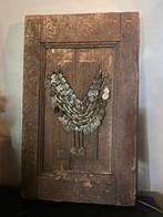 Houten wandpaneel met metalen ketting, Ophalen of Verzenden, Zo goed als nieuw