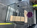 Half glazen hamster kooi 52x29x30cm, Dieren en Toebehoren, Minder dan 60 cm, Kooi, Minder dan 75 cm, Ophalen of Verzenden