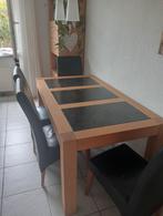 Prachtige eiken eethoek Goossens, Huis en Inrichting, Tafels | Eettafels, Ophalen, Eikenhout, 50 tot 100 cm, Zo goed als nieuw