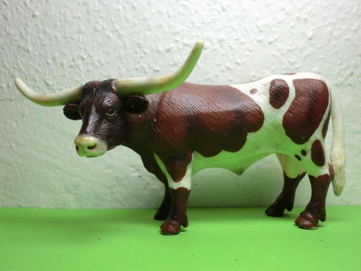 Schleich 13275 Texas longhorn, dierfiguur, Verzamelen, Dierenverzamelingen, Gebruikt, Beeldje of Figuurtje, Boerderijdier, Ophalen of Verzenden