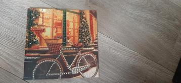 Diamond painting  kerstkaart  kant en klaar  beschikbaar voor biedingen