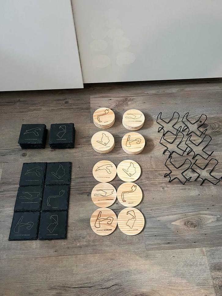 Formule 1 onderzetters, Huis en Inrichting, Woonaccessoires | Onderzetters, Nieuw, Glas of Kopje, Ophalen of Verzenden