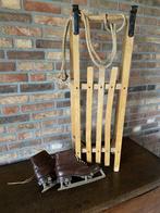 Vintage houten slee, Antiek en Kunst, Ophalen