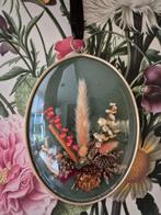 Vintage bollijst met droogbloemen, Ophalen of Verzenden