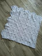 Prachtige antieke, handgemaakte witte katoenen sprei, IZGS!, Ophalen of Verzenden