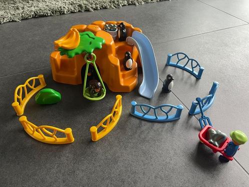 PLAYMOBIL 1.2.3 Dierenpark - 9377, Kinderen en Baby's, Speelgoed | Playmobil, Zo goed als nieuw, Complete set, Ophalen