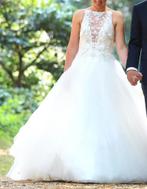 Bruidsjurk ivory/silver (Maggie Sottero), Ophalen, Zo goed als nieuw, Wit, Trouwjurk