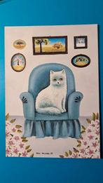 Kat Poes Anna Hollerer  - poes in fautteuil, Ophalen of Verzenden, 1980 tot heden, Ongelopen, Hond of Kat