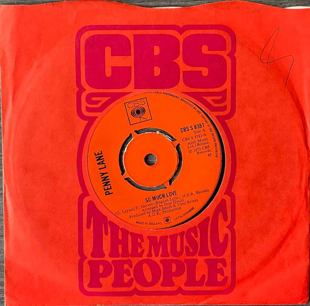 PENNY LANE - So much love (UK’72) ALS NIEUW, Cd's en Dvd's, Vinyl Singles, Verzenden