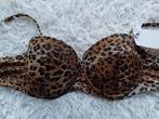 Panterprint bikinitop van Hunkemoller maat 75A, Kleding | Dames, Badmode en Zwemkleding, Bruin, Nieuw, Ophalen of Verzenden, Bikini