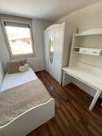 Slaapkamerset - Bed - Kledingkast - Tafel, Ophalen, Gebruikt, Eenpersoons