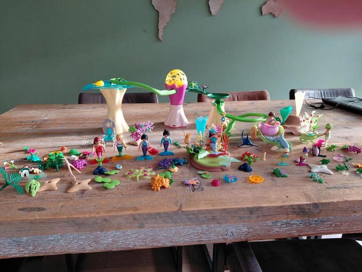 Playmobil Magic Koraal Pavilioen + Zeemeerminnen, Kinderen en Baby's, Speelgoed | Playmobil, Gebruikt, Ophalen of Verzenden