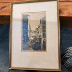 Ets Johannes Graadt van Rogge - Westertoren Amsterdam, Antiek en Kunst, Kunst | Etsen en Gravures, Ophalen of Verzenden