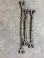 3 zware staaldraadspanners gegalvaniseerd Spanschroef, Ophalen, Nieuw, X, Bouten of Moeren