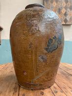 Prachtige grote aardewerken pot, vaas, wabi sabi., Ophalen