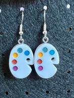 Oorbellen schilders palet, Sieraden, Tassen en Uiterlijk, Kindersieraden, Ophalen of Verzenden, Nieuw, Oorbellen