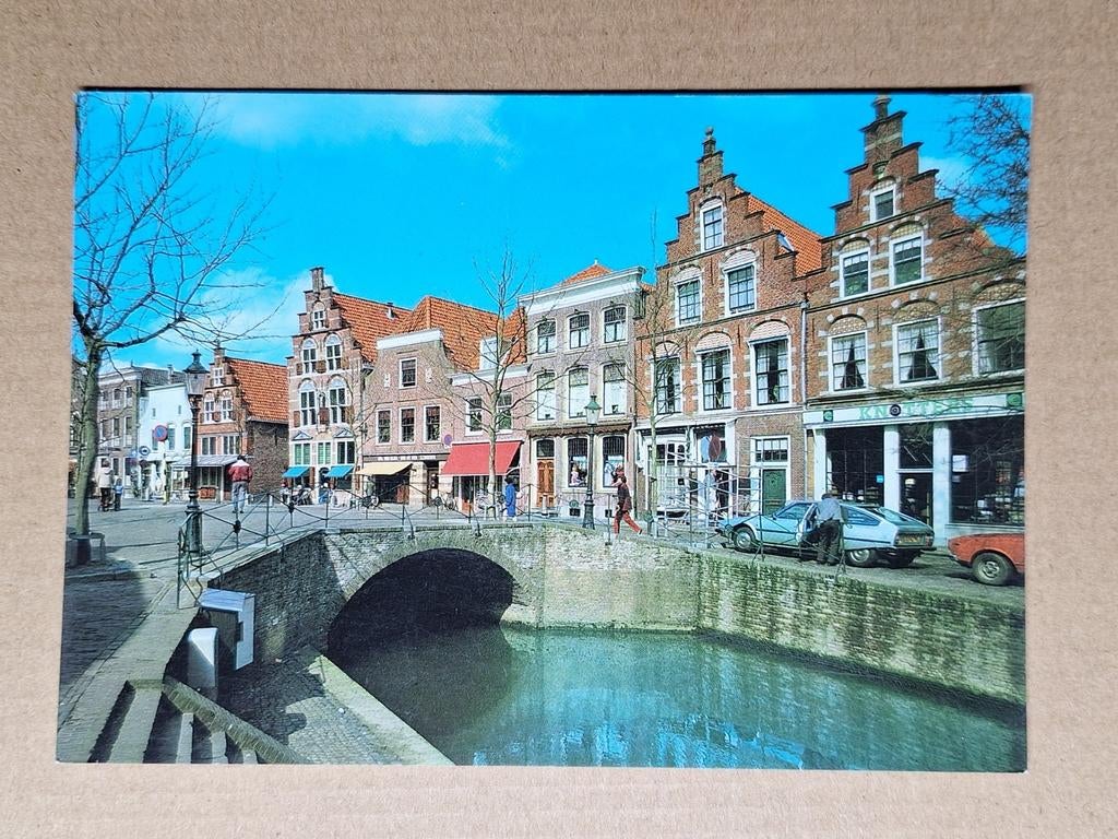 Oudewater - Korte Havenstraat met Markt, Ophalen of Verzenden, 1980 tot heden, Ongelopen, Utrecht