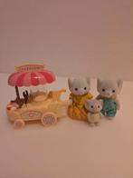Sylvanian families popcorn kar en familie olifant, Ophalen of Verzenden, Zo goed als nieuw