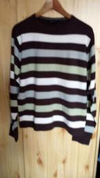 Cutting Edge heren pull over trui bruin/wit/mint groen&blauw, Kleding | Heren, Maat 52/54 (L), Cutting Edge, Overige kleuren, Ophalen of Verzenden