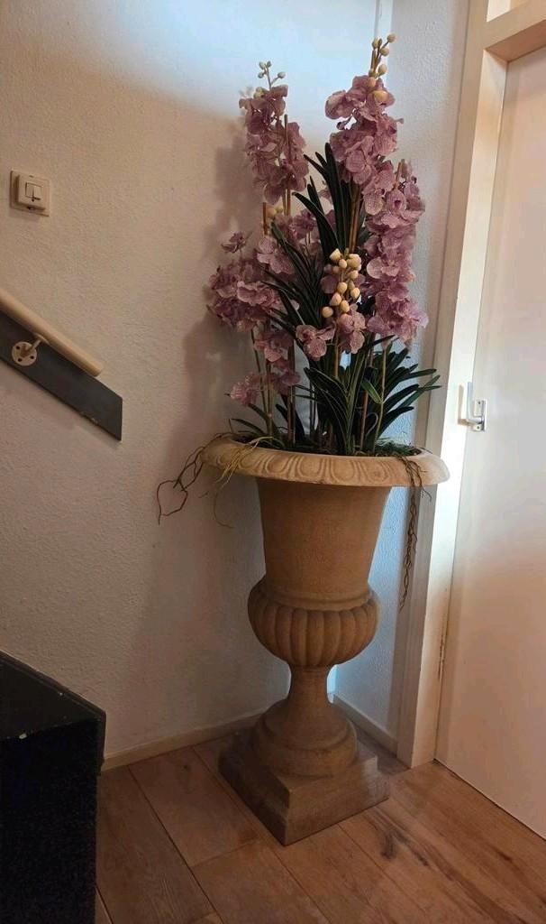 Exclusief XL bloemstuk met Vanda kunst Orchideeen, Huis en Inrichting, Woonaccessoires | Kunstplanten en Kunstbloemen, Zo goed als nieuw