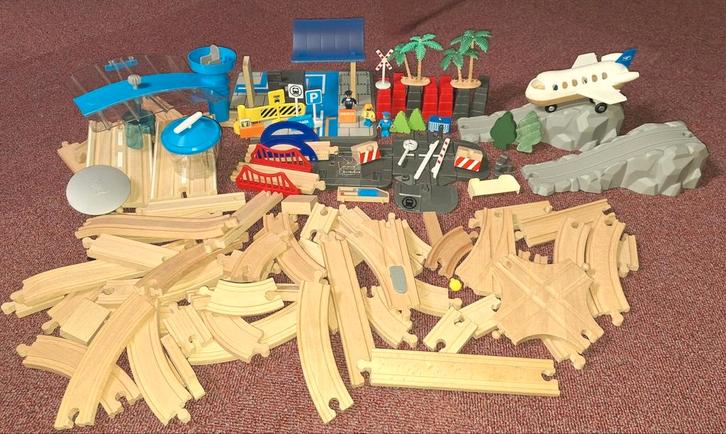 🚂 Woezel & Pip 🚂 Treinbaan Rails Speelgoed Treinset Set, Kinderen en Baby's, Speelgoed | Houten speelgoed, Zo goed als nieuw