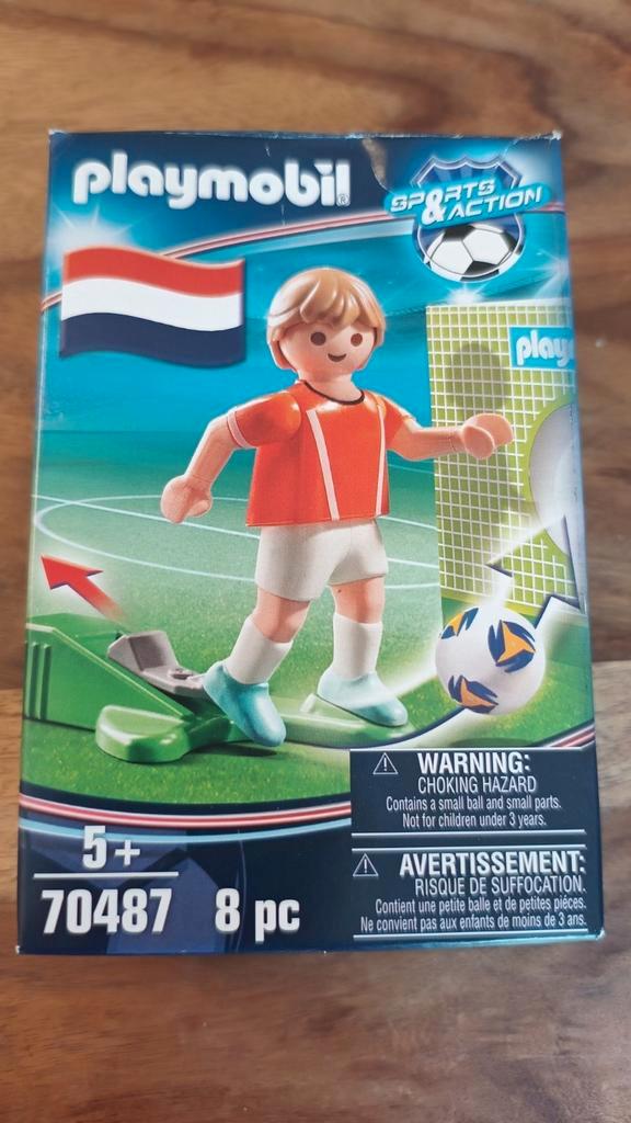 Playmobil Sports & Action Voetbalspeler Nederland - 70487, Kinderen en Baby's, Speelgoed | Playmobil, Zo goed als nieuw, Ophalen of Verzenden