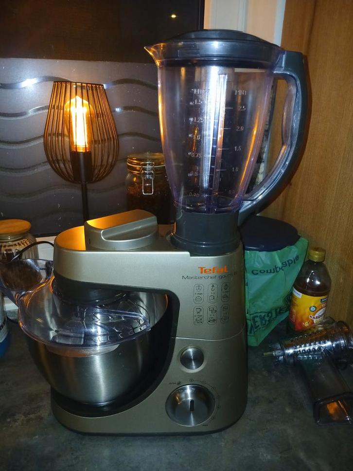 Tefal Masterchef Gourmet Keukenmachine, Witgoed en Apparatuur, Keukenmixers, Gebruikt, 4 liter of meer, 3 snelheden of meer, Vaatwasserbestendig