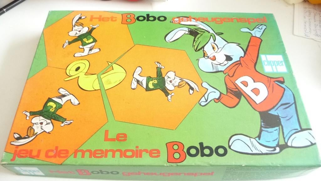 HET BOBO GEHEUGENSPEL VAN CLIPPER, SMEETS EN SCHIPPER VINTAG, Een of twee spelers, Verzenden, Gebruikt, Clipper, makers monopoli