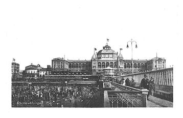 976585 Scheveningen Pier Kurhaus 1938 Gelopen met postzegel beschikbaar voor biedingen