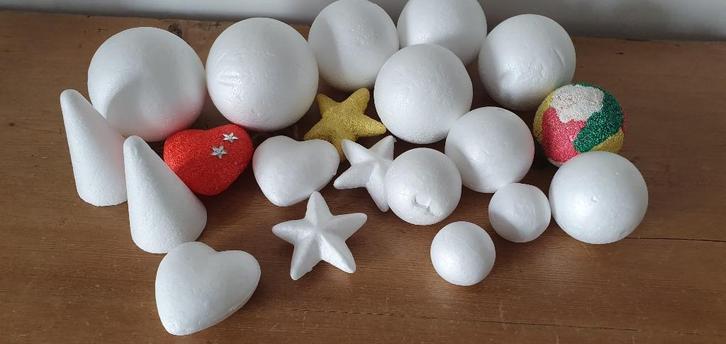Styropor kerstfiguren, diverse uitvoeringen, Hobby en Vrije tijd, Knutselen, Nieuw, Knutselwerk, Ophalen of Verzenden