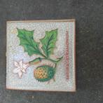 Relieftegel Bloem, Ophalen of Verzenden