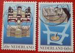 Nederland - 2x Paleis op de Dam - 50c / 60c, Postzegels en Munten, Koningshuis, Verzenden, Gestempeld