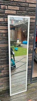 Witte spiegel Stave 160 x 40, Huis en Inrichting, Ophalen, Minder dan 50 cm, Gebruikt, 150 tot 200 cm