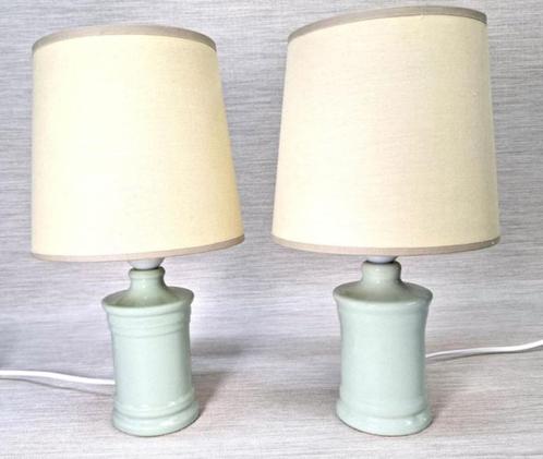 set keramieke schemerlampjes, blauw, Huis en Inrichting, Lampen | Tafellampen, Zo goed als nieuw, Minder dan 50 cm, Overige materialen