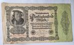 Duitsland.50 000 mark 1922, Ophalen of Verzenden, Duitsland