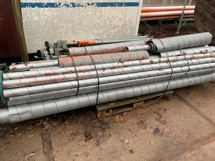 Partij spirobuis met 6 big bags bochten en verlopen, Doe-het-zelf en Verbouw, Ventilatie en Afzuiging, Gebruikt, Afzuiger, Ophalen