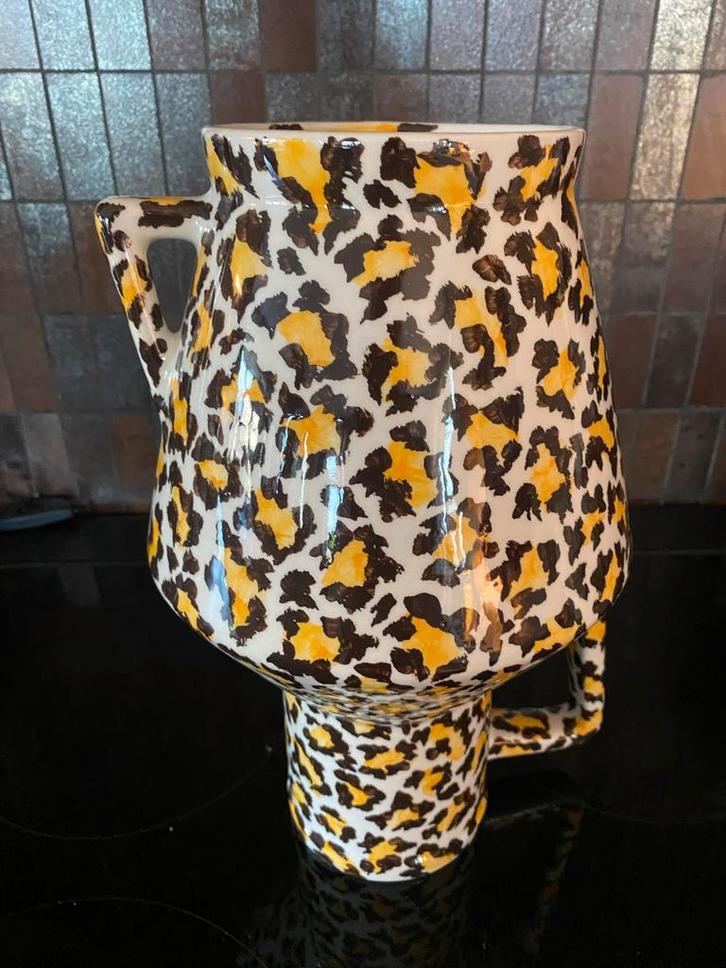 Return to Sender Vaas met Luipaardprint, Huis en Inrichting, Woonaccessoires | Vazen, Zo goed als nieuw, Overige kleuren, Minder dan 50 cm