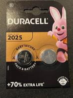 Duracell Knoopcel batterij Lithium CR2025 houdbaar dec 2033, Audio, Tv en Foto, Accu's en Batterijen, Ophalen of Verzenden, Nieuw
